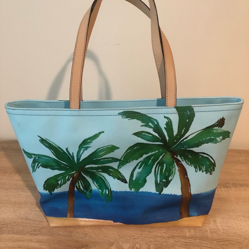New Kate Spade I need a vacation tote. Gorgeous bag. - Picture 3 of 11